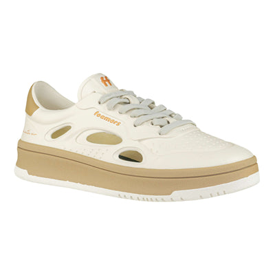 FOAMERS SNEAKERS R04M WHITE-TAUPE