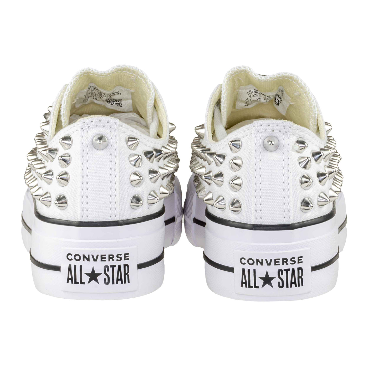 CONVERSE PLATFORM PERSONALIZZATE BIANCA ALGERI