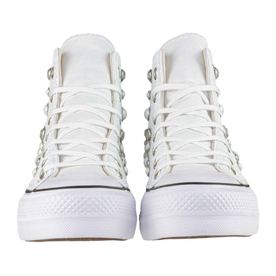 CONVERSE PLATFORM PERSONALIZZATE BIANCA ASTRO
