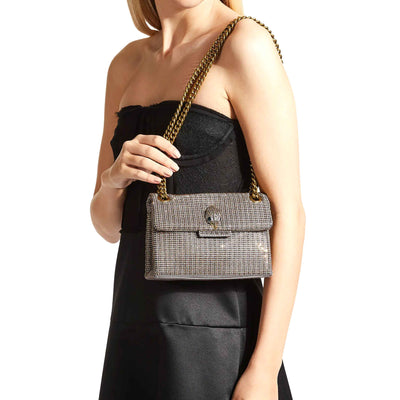 KURT GEIGER LONDON MINI FABRIC KENSINGTON BAG