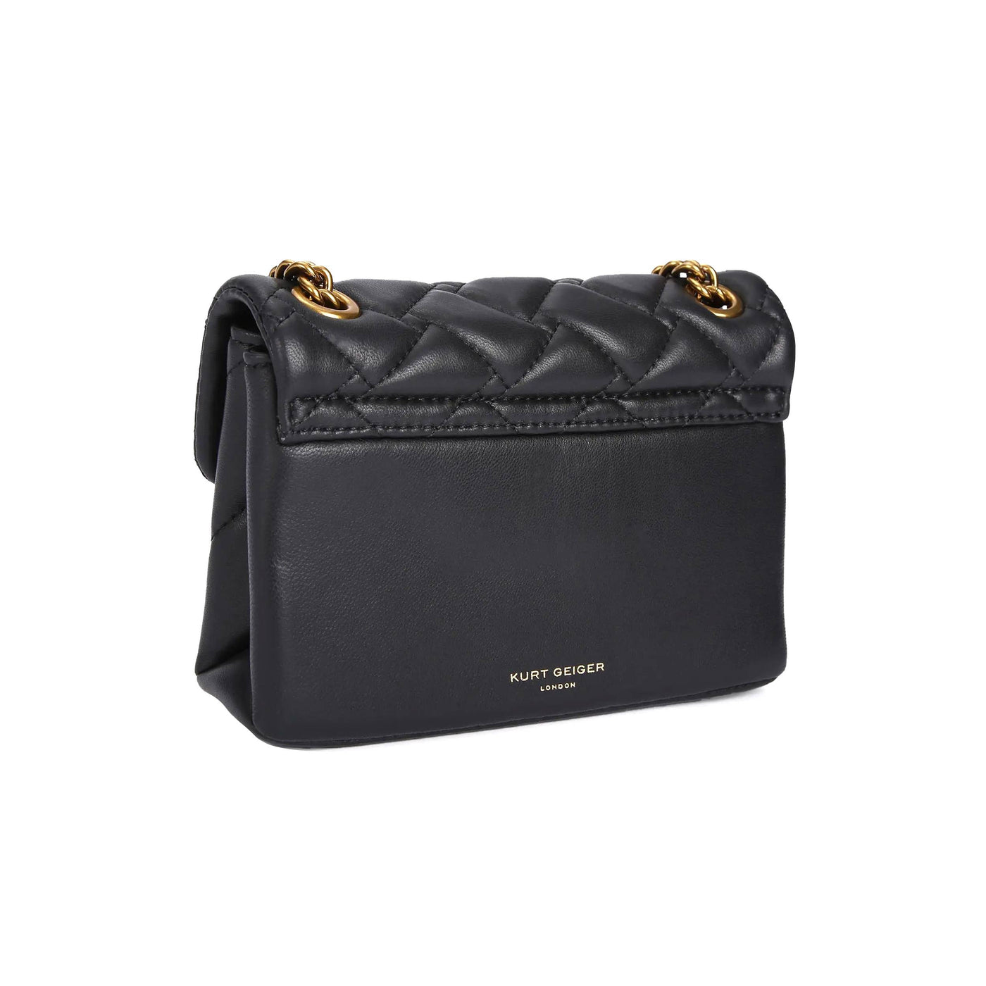 KURT GEIGER LONDON MINI LEATHER KENSINGTON X BLACK/COMB BAG
