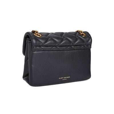 KURT GEIGER LONDON MINI LEATHER KENSINGTON X BLACK/COMB BAG