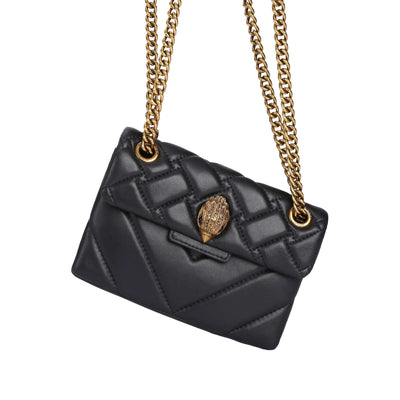 KURT GEIGER LONDON MINI LEATHER KENSINGTON X BLACK/COMB BAG