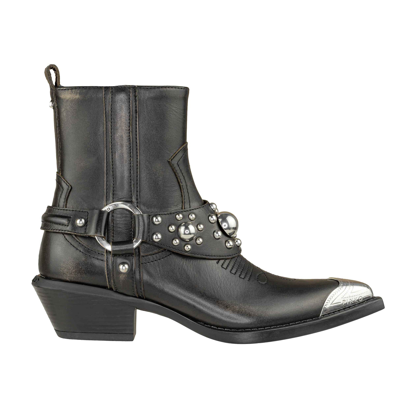 PINKO STIVALETTO TEX O7 BLACK