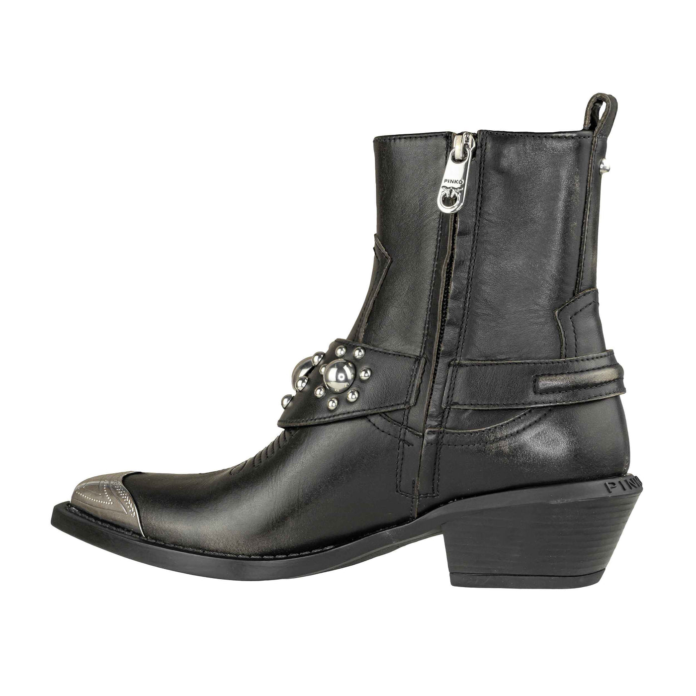PINKO STIVALETTO TEX O7 BLACK