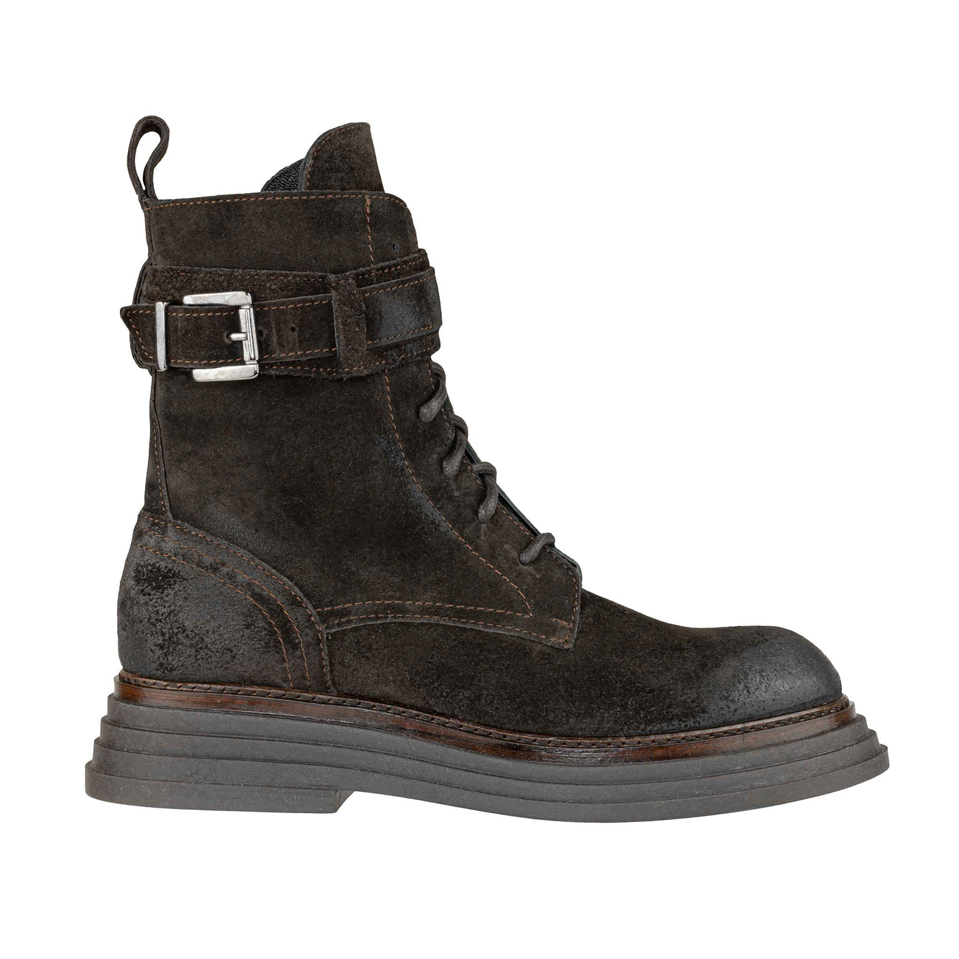THE FLOW 601 STIVALETTO PELLE CAFFE
