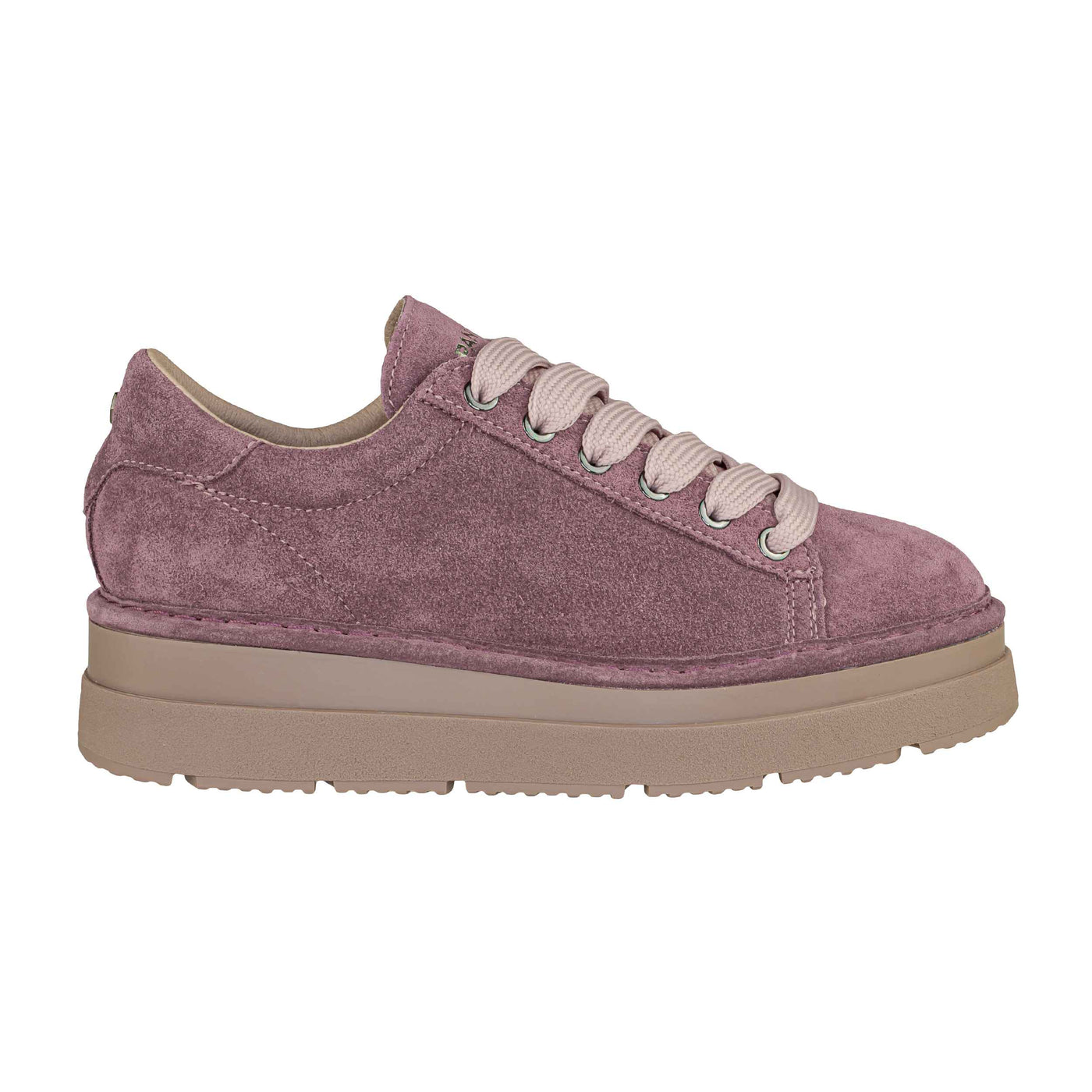 PANCHIC P89 LACE-UP SHOE BROWN ROSE-POWDER PINK