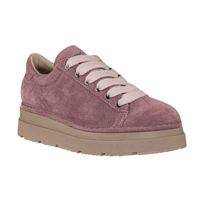 PANCHIC P89 LACE-UP SHOE BROWN ROSE-POWDER PINK