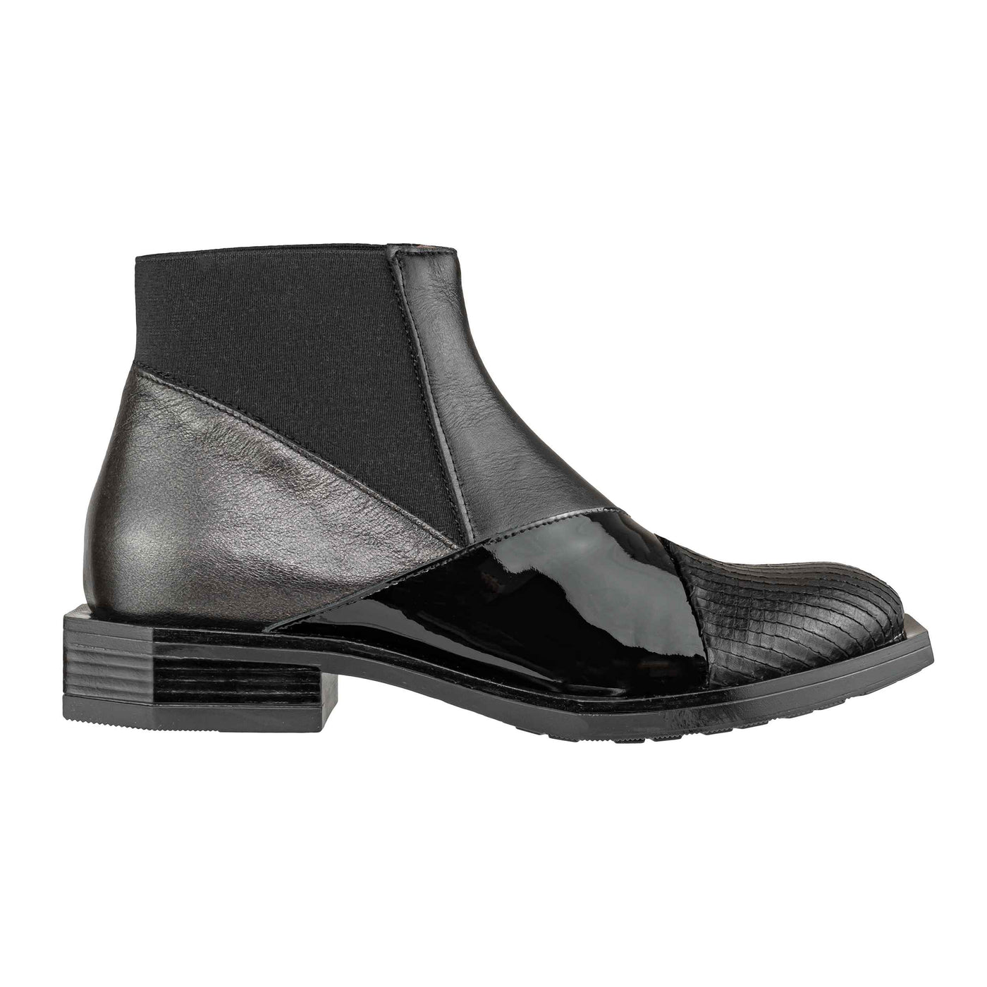 LE BOHEMIEN K54 STIVALETTO VERNICE NERO