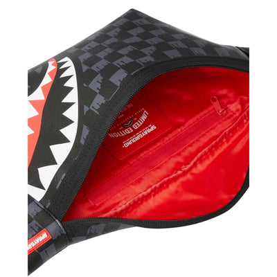 SPRAYGROUND DRIP CHECK SHARK CROSSBODY SAVVY