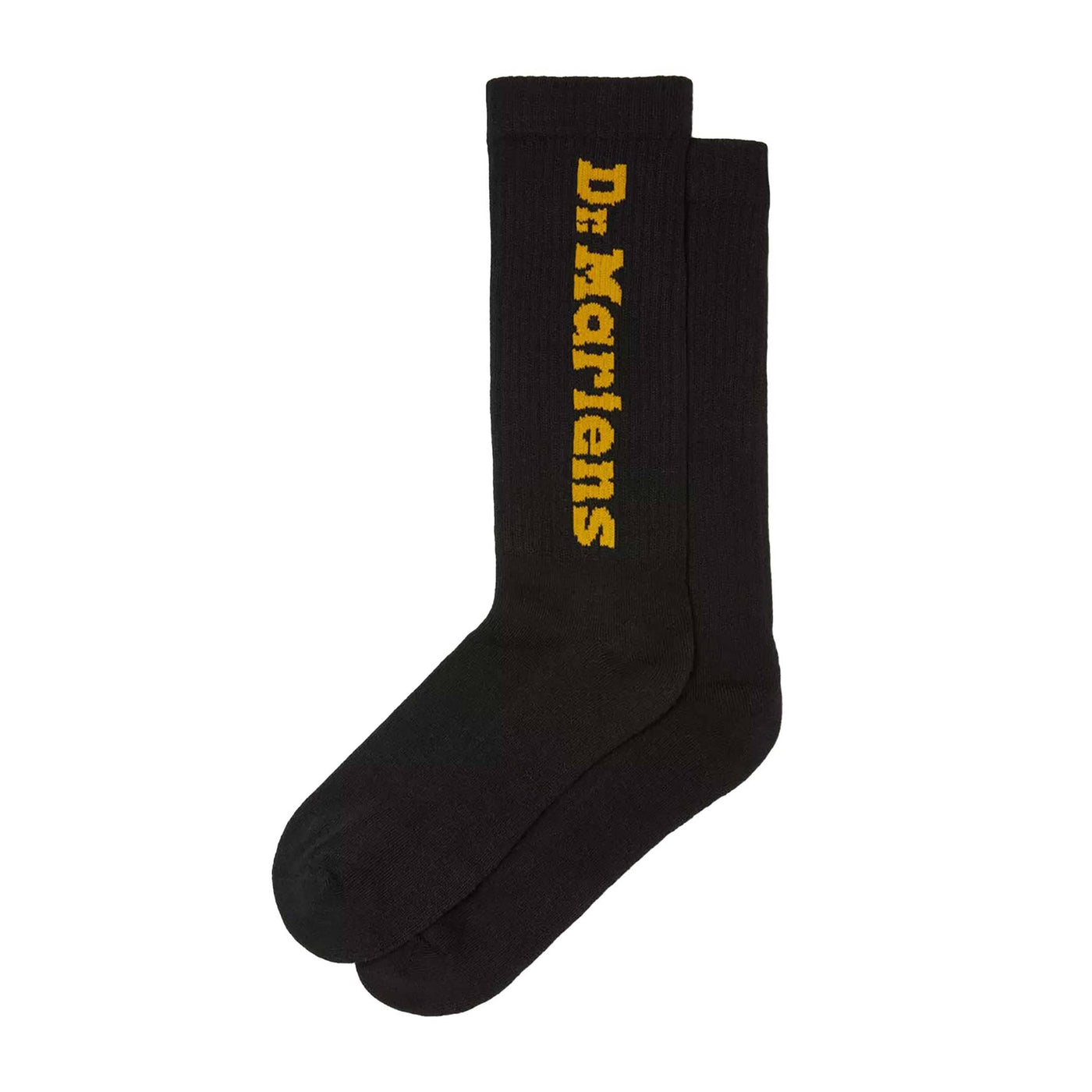 DR. MARTENS CALZINI VERTICAL LOGO BLACK YELLOW S/M