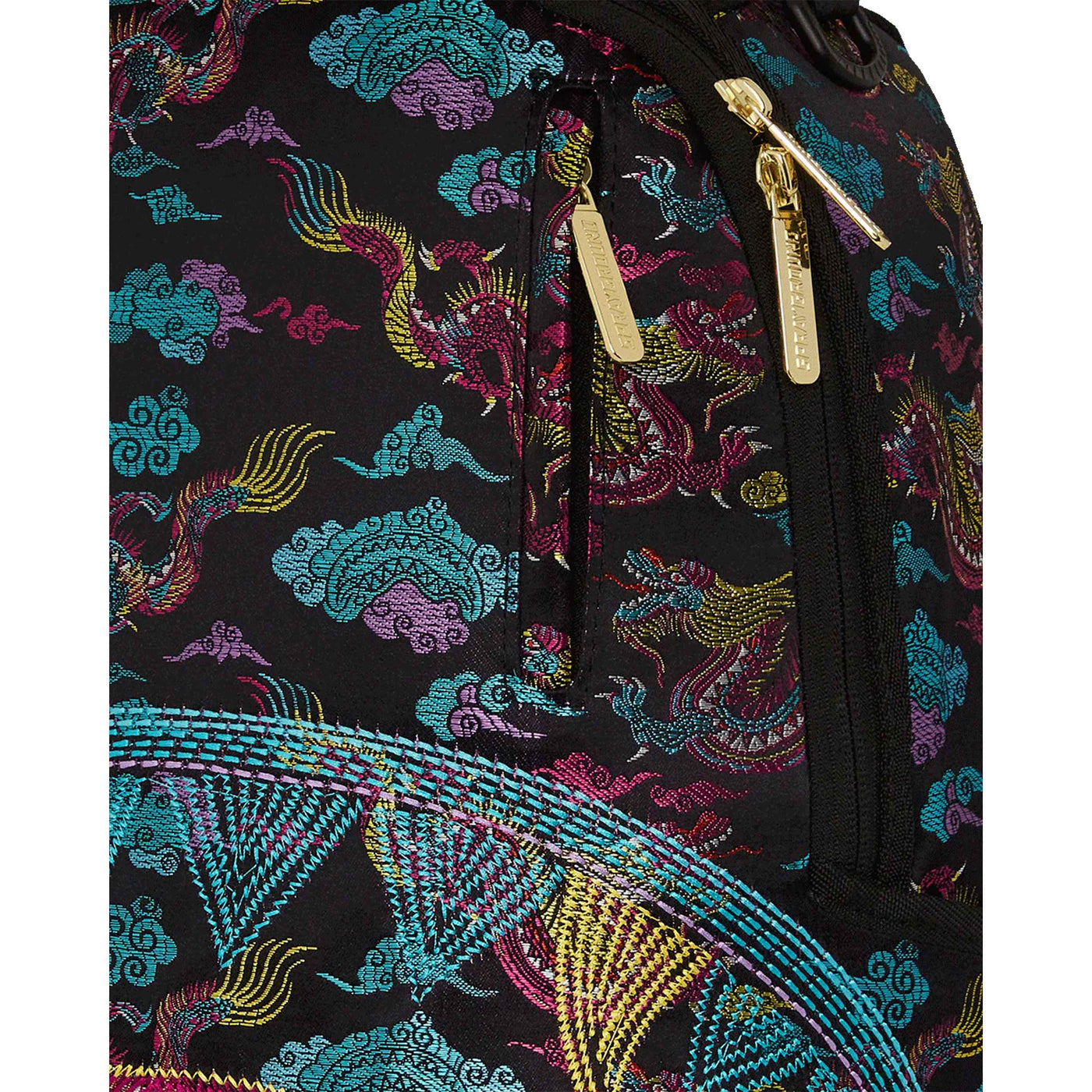 SPRAYGROUND EMBROIDERED DRAGONS BACKPACK