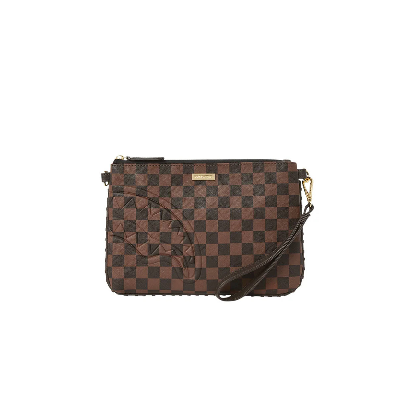 SPRAYGROUND CORE EMBOSS CHECK POUCHETTE