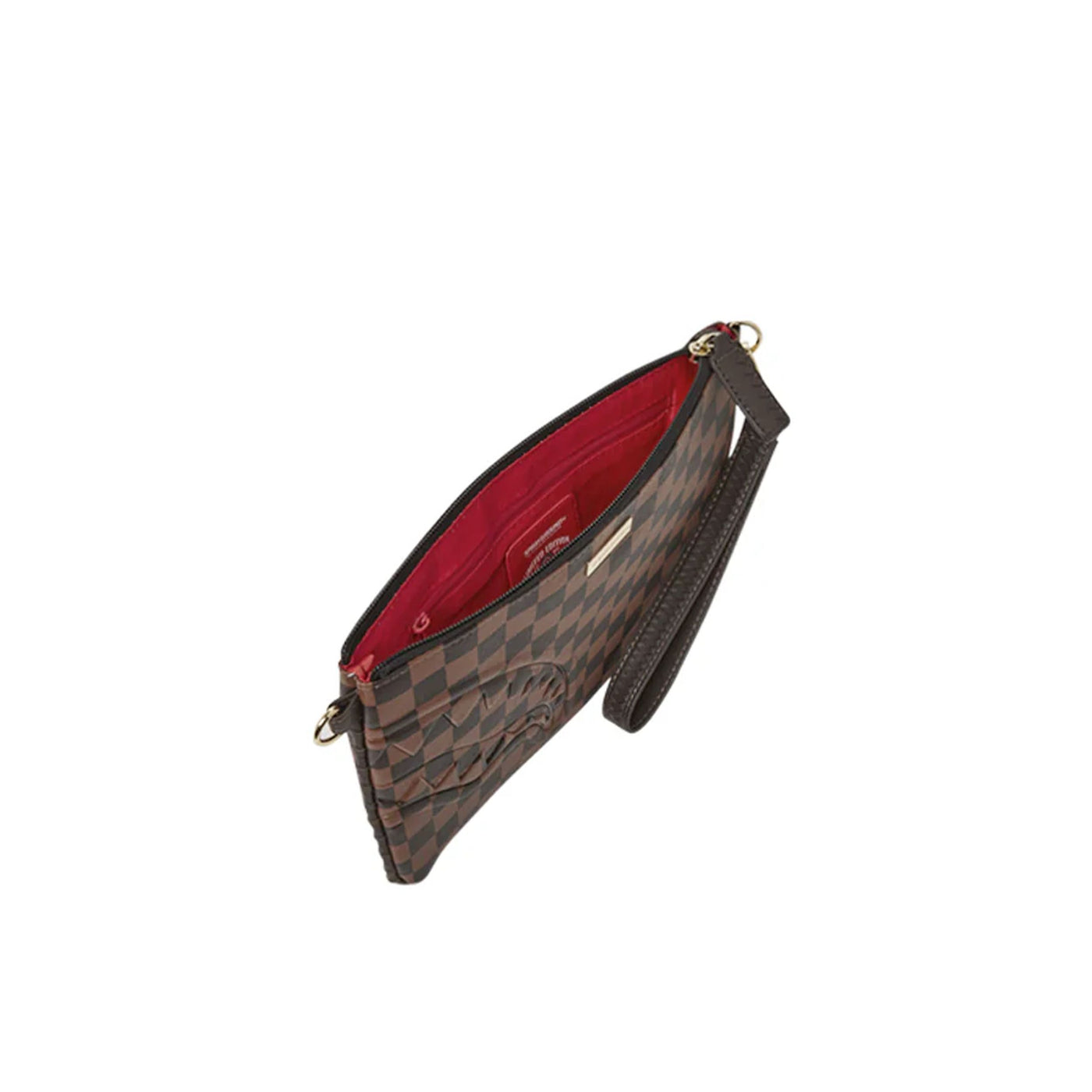 SPRAYGROUND CORE EMBOSS CHECK POUCHETTE