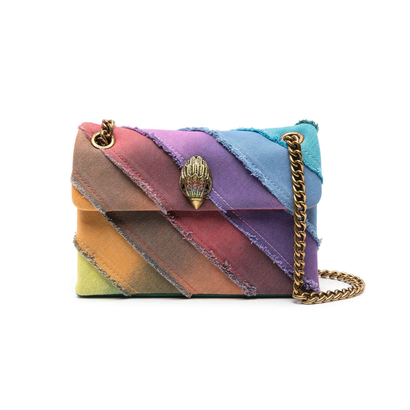KURT GEIGER LONDON MINI DENIM KENSINGTON BAG