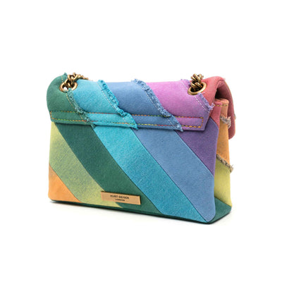 KURT GEIGER LONDON MINI DENIM KENSINGTON BAG
