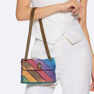 KURT GEIGER LONDON MINI DENIM KENSINGTON BAG