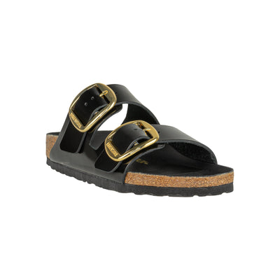 BIRKENSTOCK 1021476 ARIZONA BIG BUCKLE SHINE BLACK NARROW FIT