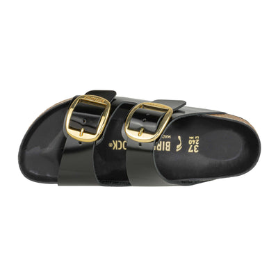 BIRKENSTOCK 1021476 ARIZONA BIG BUCKLE SHINE BLACK NARROW FIT