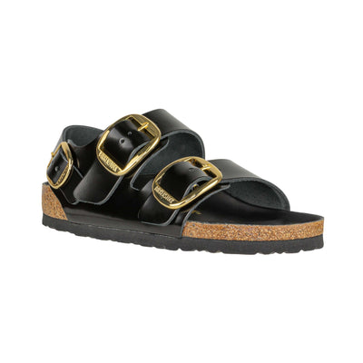 BIRKENSTOCK 1024211 MILANO BIG BUCKLE HIGH-SHINE BLACK NARROW FIT