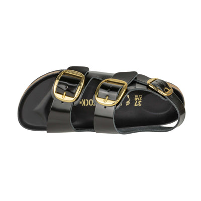 BIRKENSTOCK 1024211 MILANO BIG BUCKLE HIGH-SHINE BLACK NARROW FIT