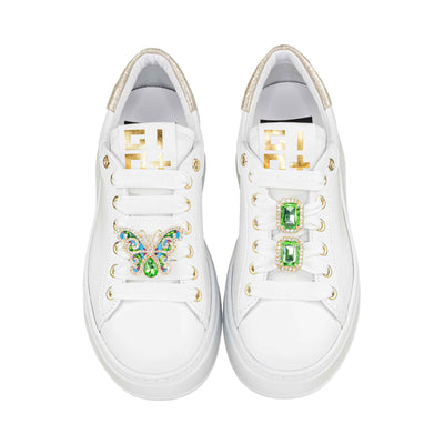 GIO+ SNEAKERS PIA304C COMBI WHITE/PLATINO