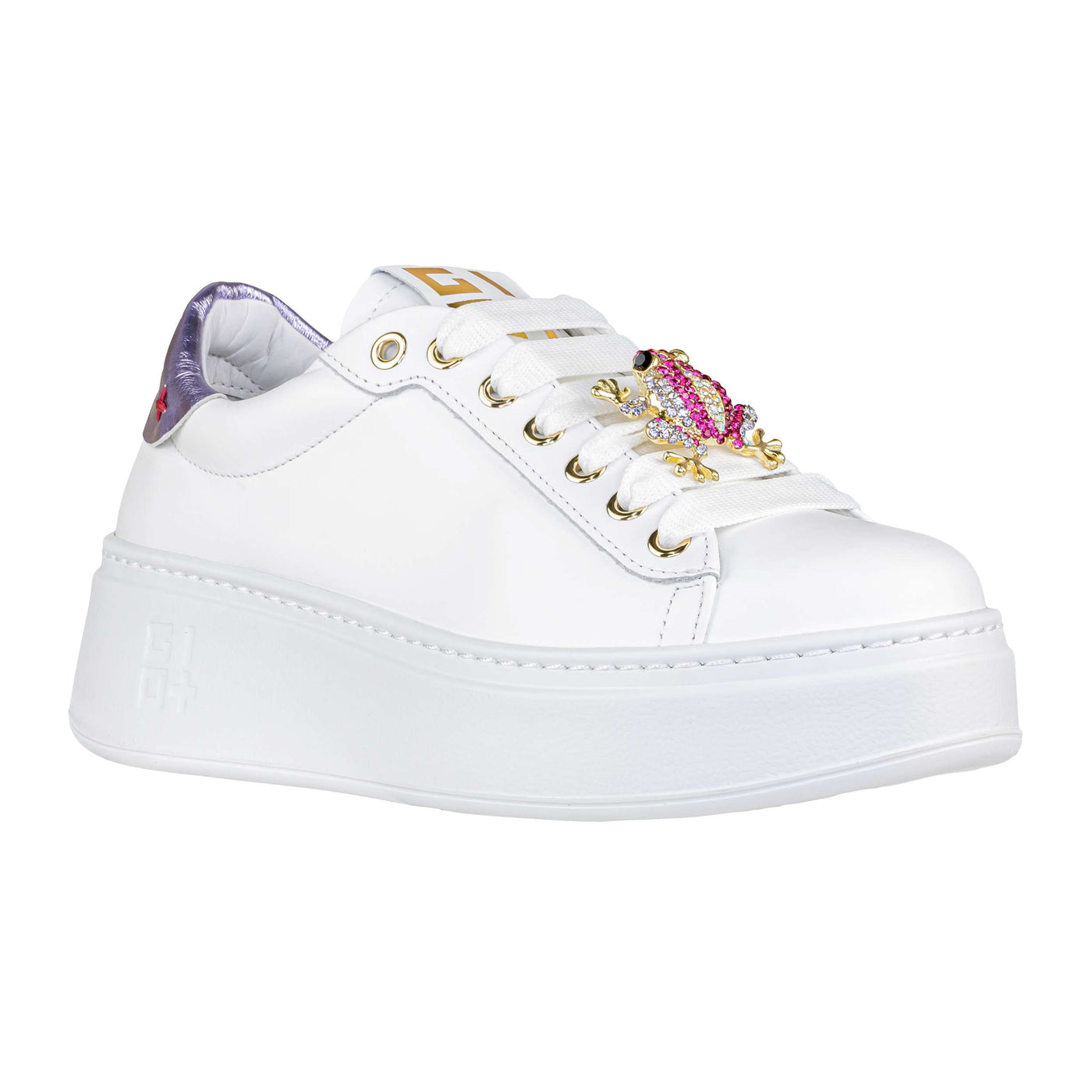 GIO+ SNEAKERS PIA306A COMBI WHITE/LILLA
