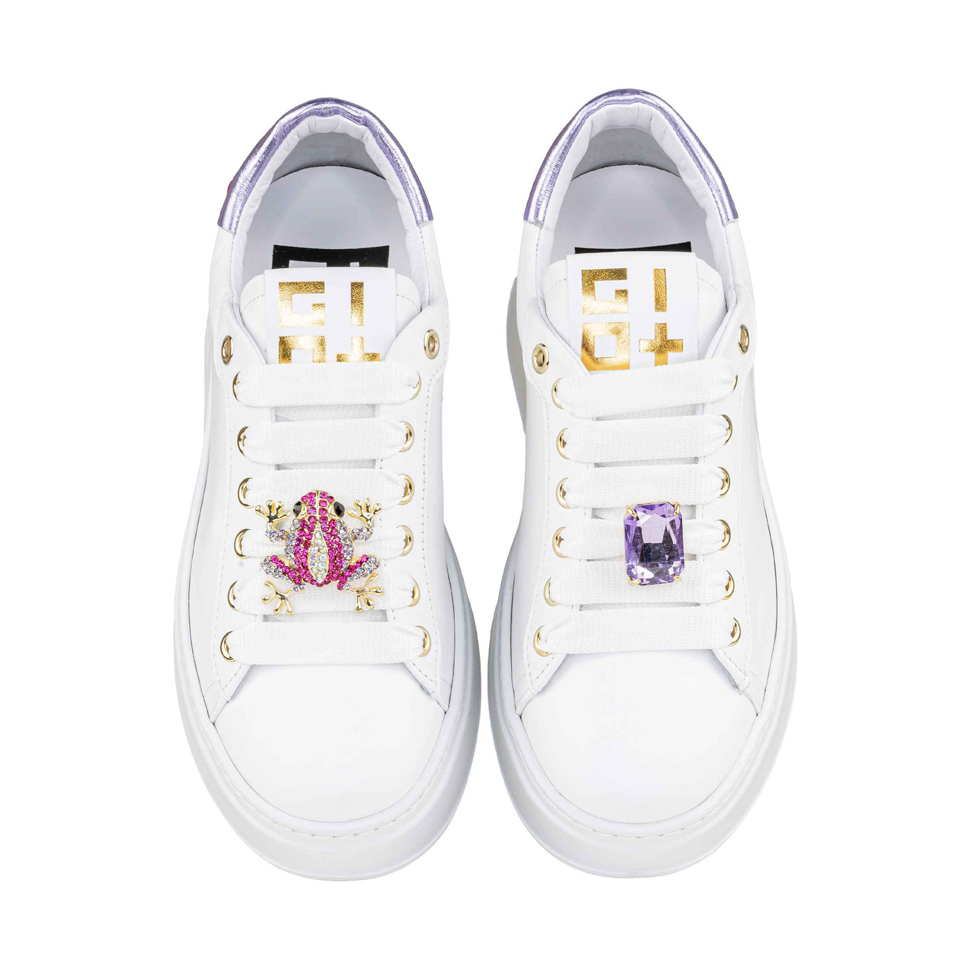 GIO+ SNEAKERS PIA306A COMBI WHITE/LILLA