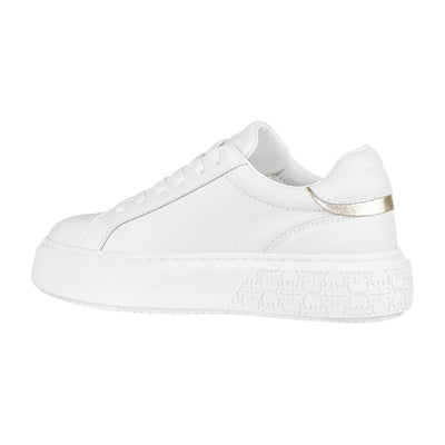 PINKO YOKO 12 SNEAKER CALF LEATHER MILK