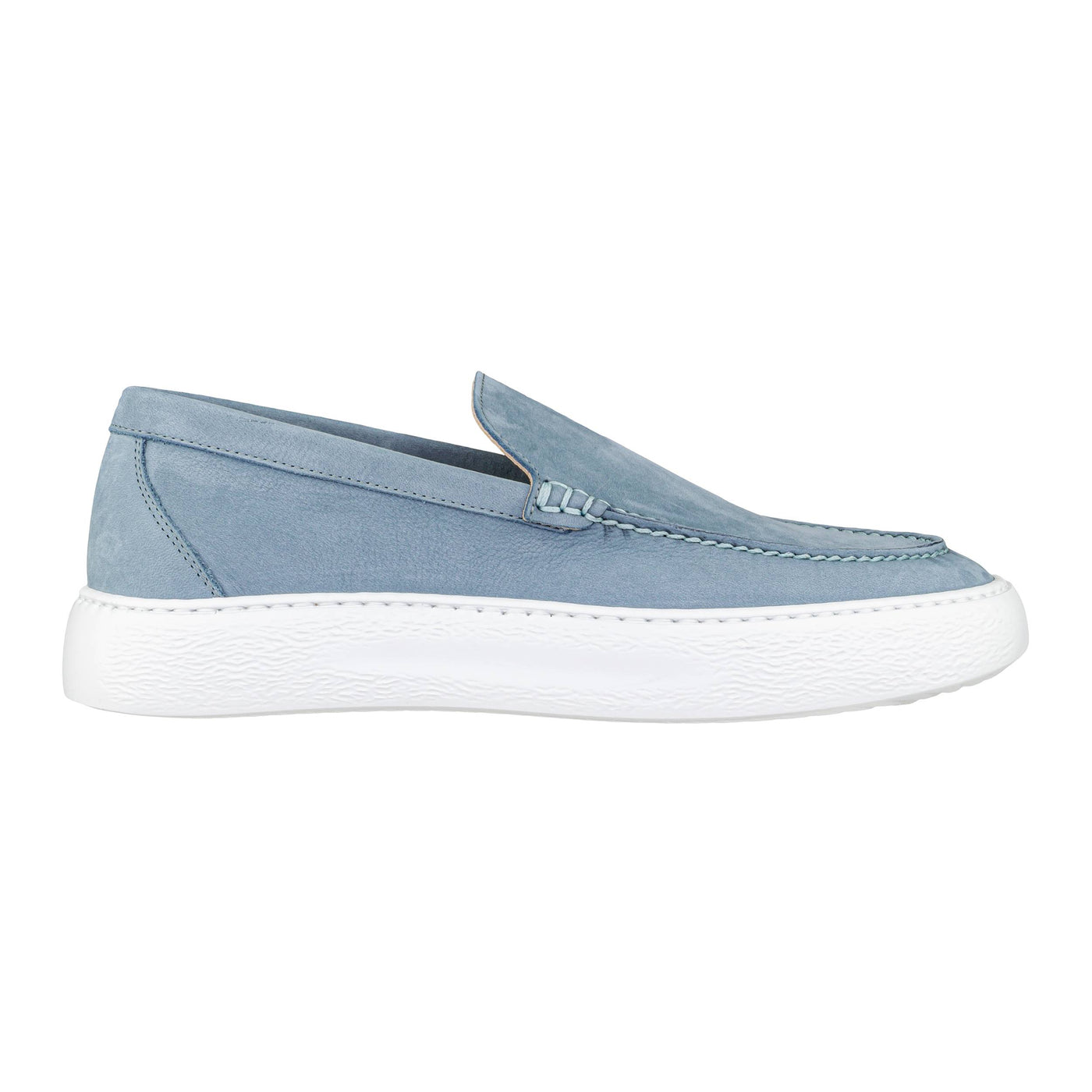 STOKTON CHRIS-SS25 MOCASSINO NABUK DENIM