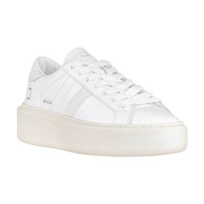 D.A.T.E. HILL LOW PLATFORM CALF WHITE