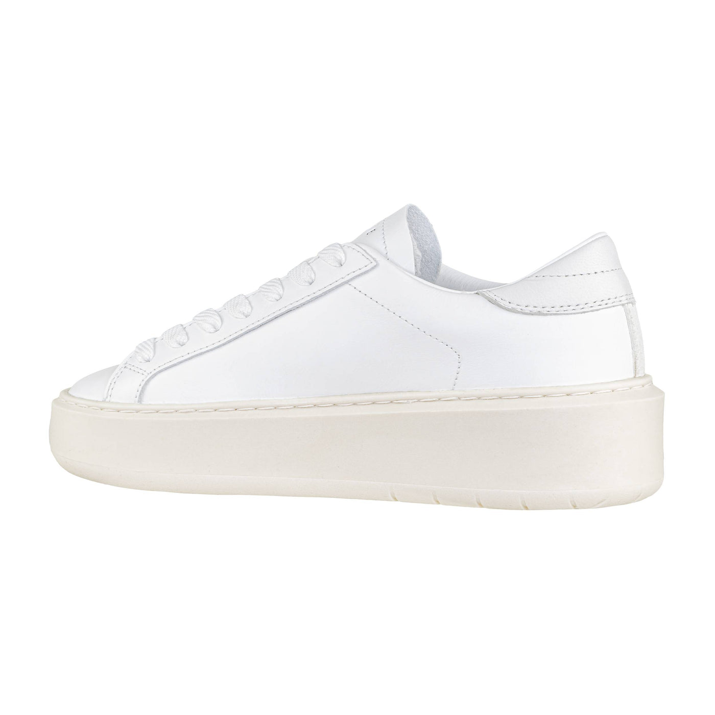D.A.T.E. HILL LOW PLATFORM CALF WHITE