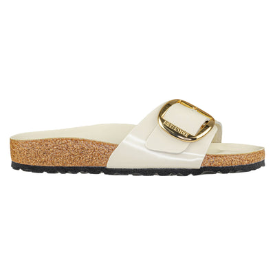 BIRKENSTOCK 1025298 MADRID BIG BUCKLE HIGH SHINE ECRU NARROW FIT