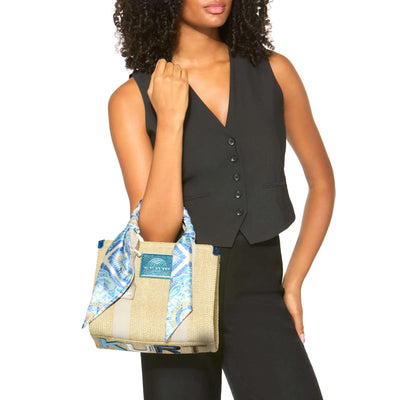 KURT GEIGER LONDON SMALL SOUTHBANK SHOPPER BEIGE BAG