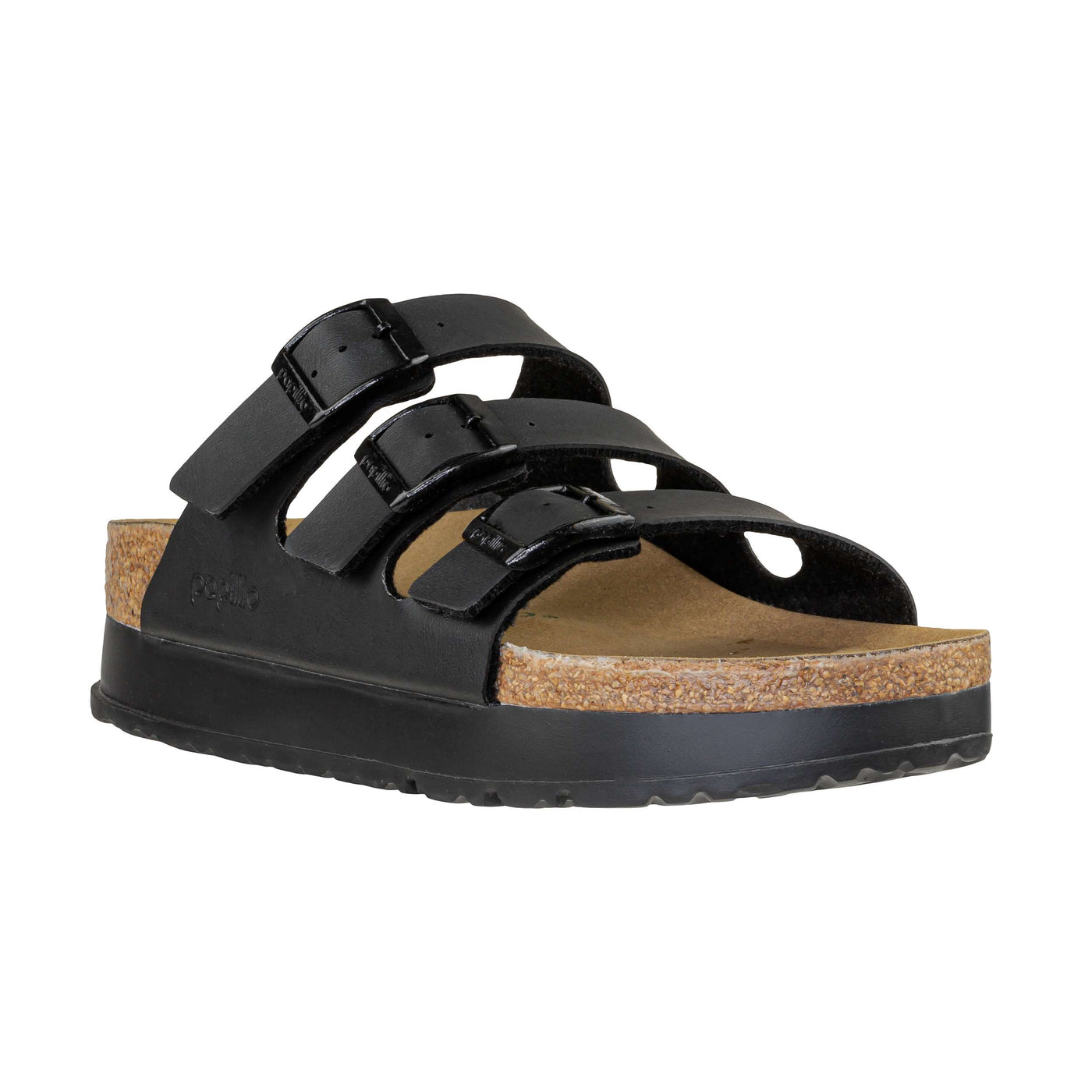 PAPILLIO 1029737 FLORIDA PAP FLEX PLATFORM BLACK VEGAN NARROW FIT