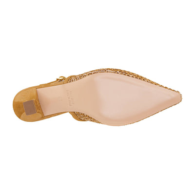 LES AUTRES Q1637 SLINGBACK RAFFIA CINO