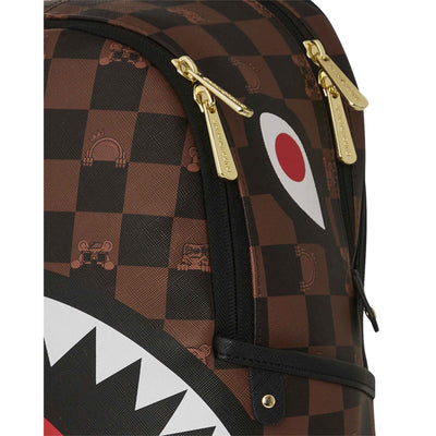 SPRAYGROUND PEEKING CHARACTER CHECK SAVAGE BACKPACK