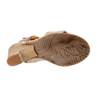 A.S.98 C04006 SANDALI PLATINO/NATURAL
