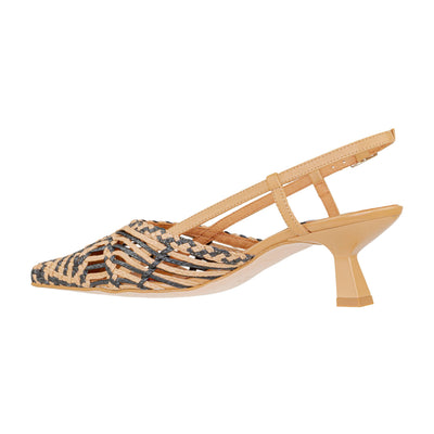 ANGEL ALARCON SLINGBACK CHLOE NATURAL