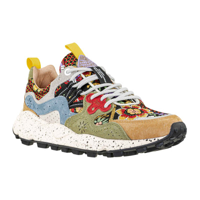 FLOWER MOUNTAIN YAMANO 3 UNI L.E. NISHIJIN BROWN-MILITARE-RED