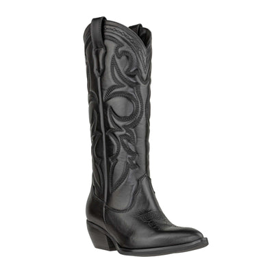 THE ICONA LISBONA85 STIVALE VITELLO NERO