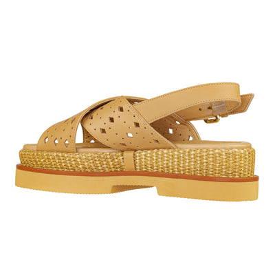 ELVIO ZANON SANDALO EB1403X VITELLO RAFIA NATURALE