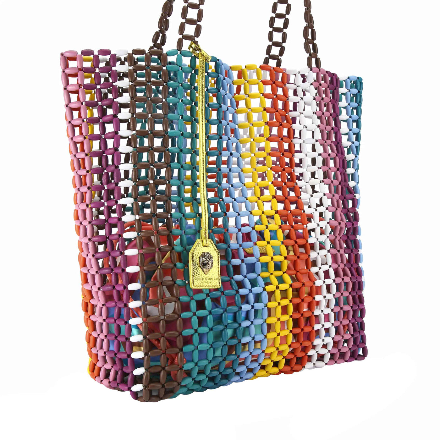 KURT GEIGER LONDON BEADED KENSINGTON SHOPPER BAG