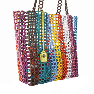 KURT GEIGER LONDON BEADED KENSINGTON SHOPPER BAG
