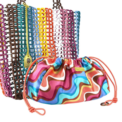 KURT GEIGER LONDON BEADED KENSINGTON SHOPPER BAG