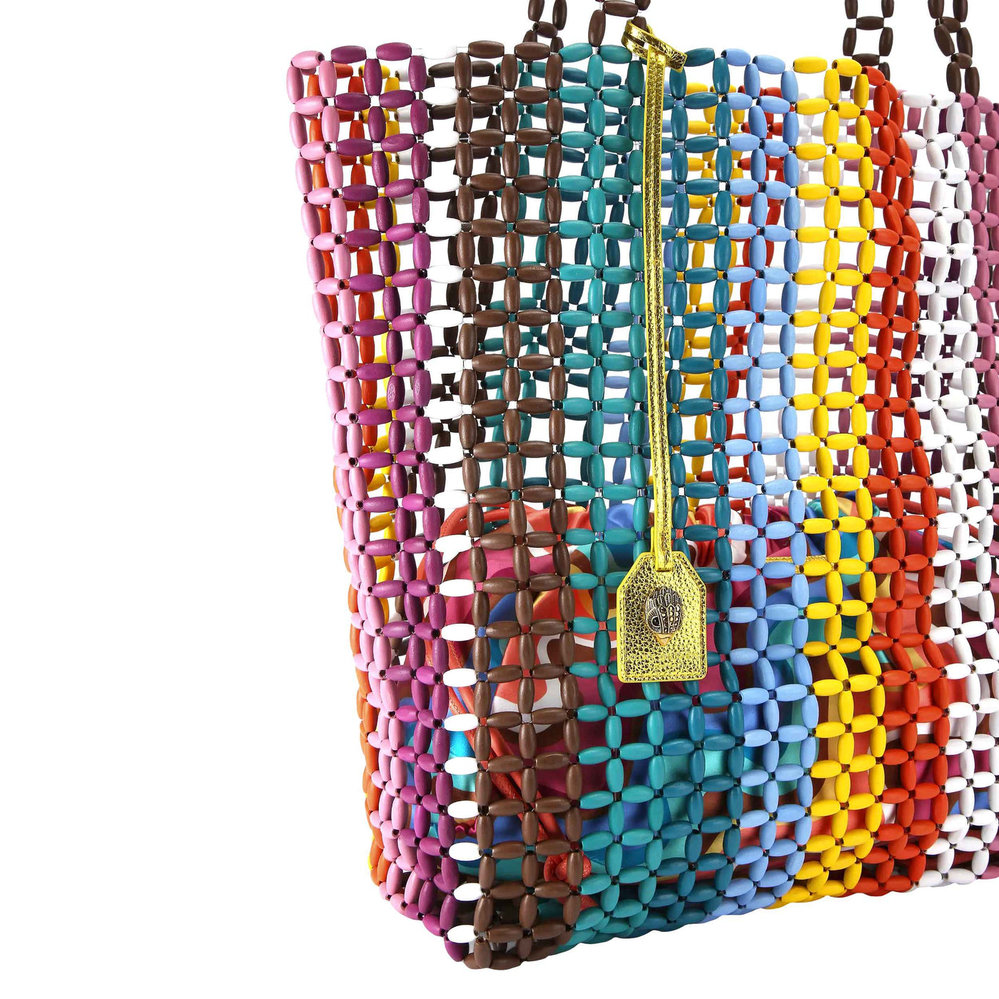 KURT GEIGER LONDON BEADED KENSINGTON SHOPPER BAG