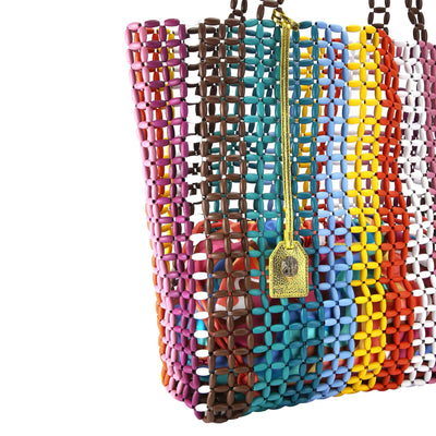 KURT GEIGER LONDON BEADED KENSINGTON SHOPPER BAG