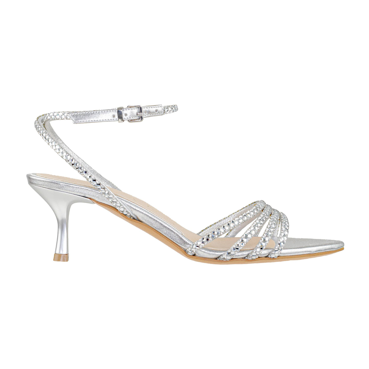 ALBANO 5314 SANDALO METALLIZZATO ARGENTO