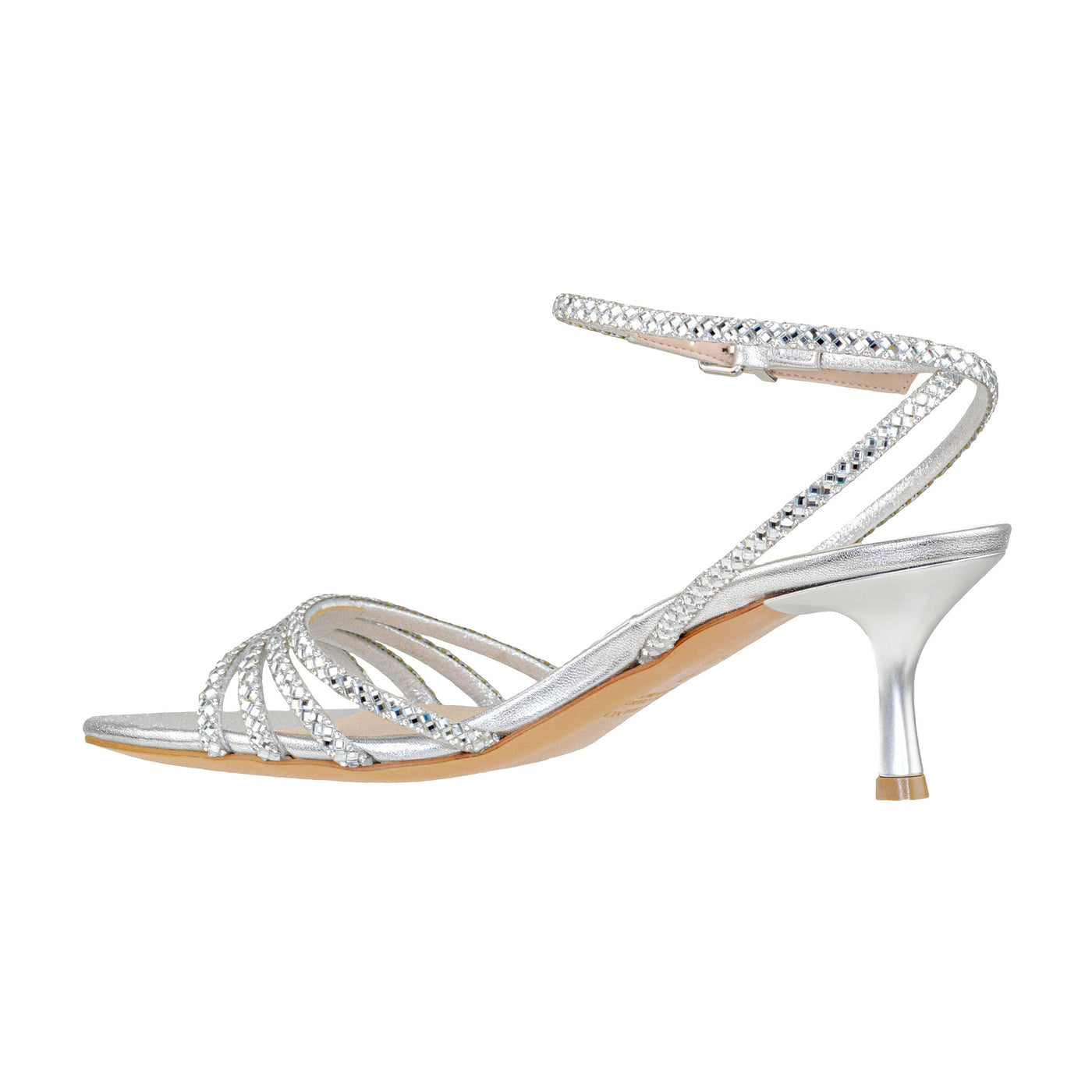 ALBANO 5314 SANDALO METALLIZZATO ARGENTO