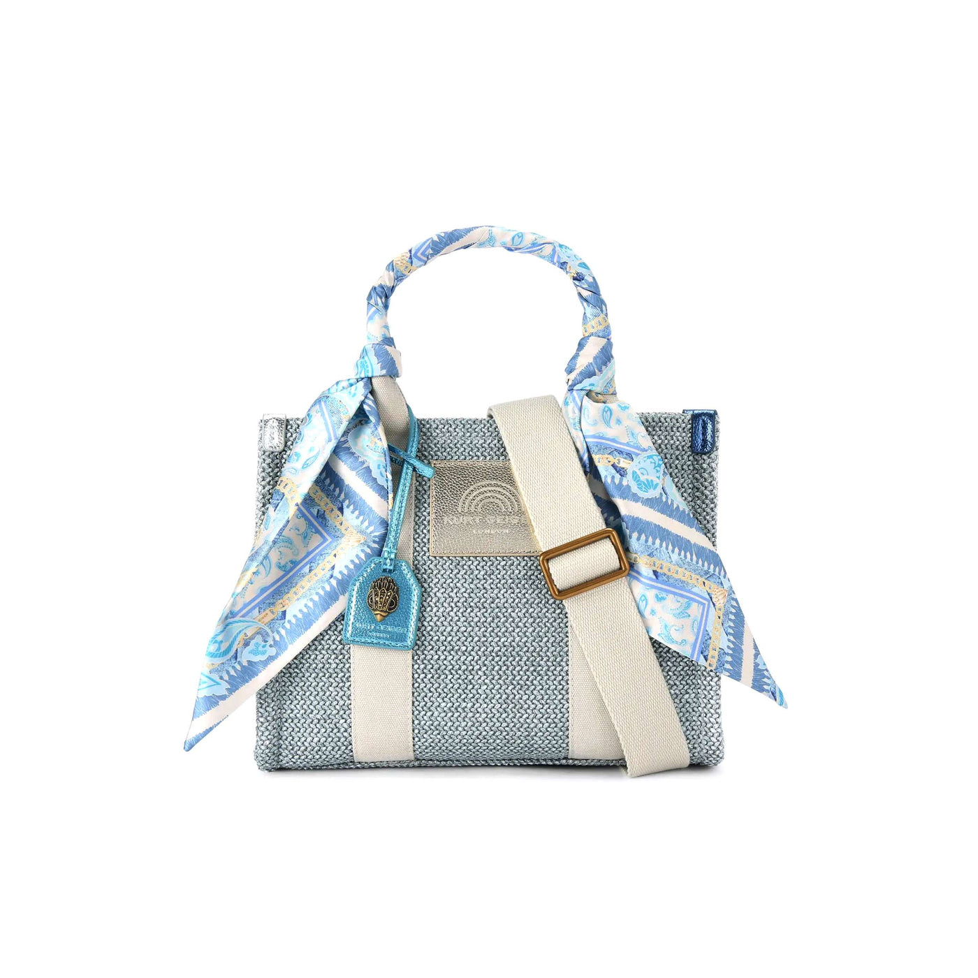 KURT GEIGER LONDON SMALL SOUTHBANK TOTE BAG BLUE PALE